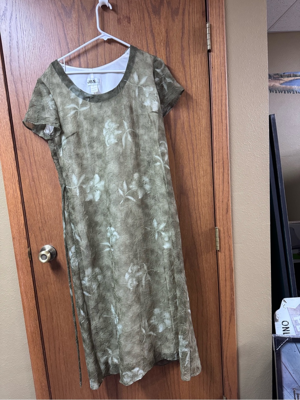 J.B.S. Olive Floral Midi Dress